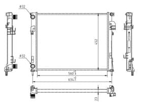 Радиатор охлаждения двигателя
