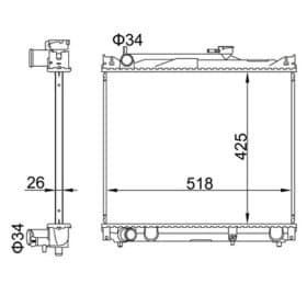 Радіатор охолодження двигуна