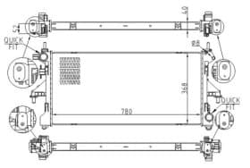 Радіатор охолодження двигуна Радіатор охолодження двигуна