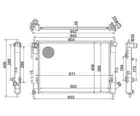 Радиатор охлаждения двигателя Радиатор охлаждения двигателя
