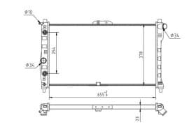 Радиатор охлаждения двигателя Радиатор охлаждения двигателя