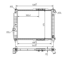 Радиатор охлаждения двигателя Радиатор охлаждения двигателя