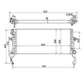 Радиатор охлаждения двигателя Радиатор охлаждения двигателя