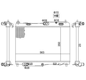 Радиатор охлаждения двигателя Радиатор охлаждения двигателя