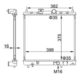 Радіатор охолодження двигуна