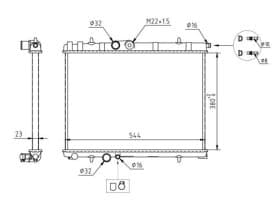 Радиатор охлаждения двигателя Радиатор охлаждения двигателя