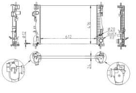 Радіатор охолодження двигуна