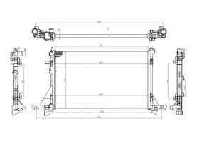 Радіатор охолодження двигуна Радіатор охолодження двигуна