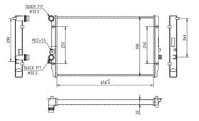 Радиатор охлаждения двигателя Радиатор охлаждения двигателя