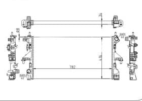 Радіатор охолодження двигуна Радіатор охолодження двигуна