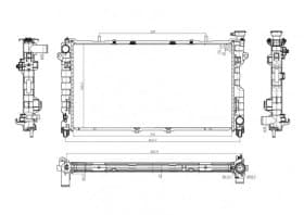 Радиатор охлаждения двигателя