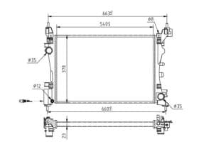 Радіатор охолодження двигуна Радіатор охолодження двигуна