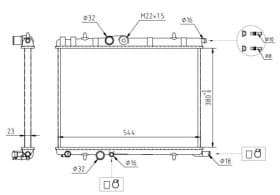 Радиатор охлаждения двигателя