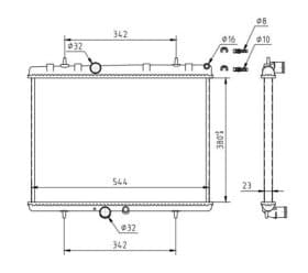 Радиатор охлаждения двигателя