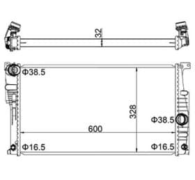 Радиатор охлаждения двигателя