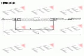 Трос ручного тормоза