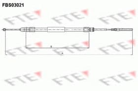 Трос ручного гальма