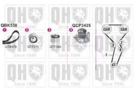 Комплект ременя ГРМ + помпа Комплект ременя ГРМ + помпа