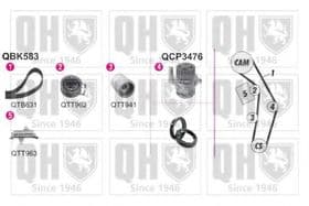 Комплект ременя ГРМ + помпа