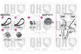Комплект ременя ГРМ + помпа Комплект ременя ГРМ + помпа