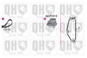 Комплект ременя ГРМ + помпа