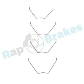 Компоненти дискових гальмівних колодок Компоненти дискових гальмівних колодок