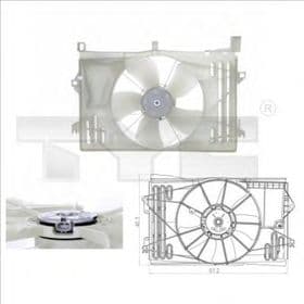 Вентилятор системи охолодження двигуна Вентилятор системи охолодження двигуна