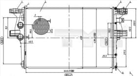 Радиатор охлаждения двигателя