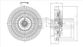 Вискомуфта вентилятора
