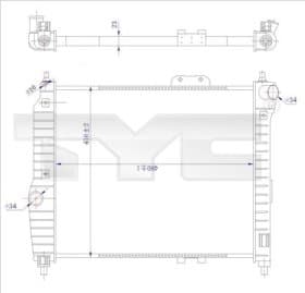 Радиатор охлаждения двигателя