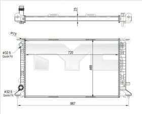 Радиатор охлаждения двигателя Радиатор охлаждения двигателя