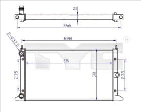 Радиатор охлаждения двигателя Радиатор охлаждения двигателя