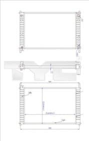 Радиатор охлаждения двигателя