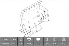 Накладки барабанных тормозных колодок