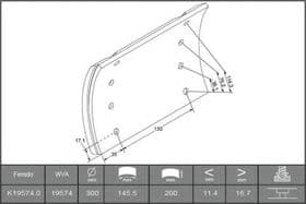 Накладки барабанных тормозных колодок