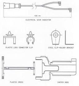 Датчик зношення гальмівних колодок