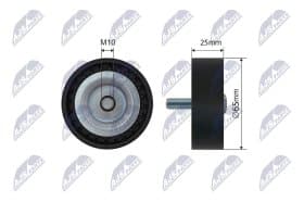 Обводной ролик поликлинового ремня