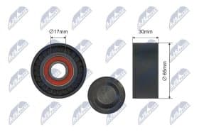 Натяжний ролик поліклинового ременя