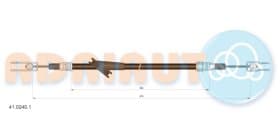 Трос ручного гальма