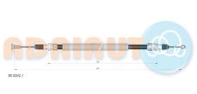 Трос ручного тормоза