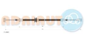 Трос ручного тормоза