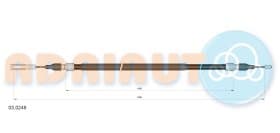 Трос ручного гальма