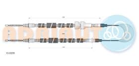 Трос ручного гальма