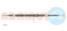 Трос ручного гальма