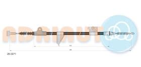 Трос ручного тормоза