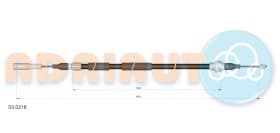 Трос ручного тормоза