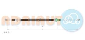 Трос ручного гальма