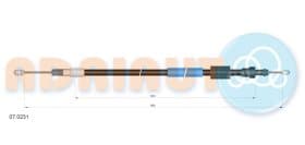 Трос ручного тормоза