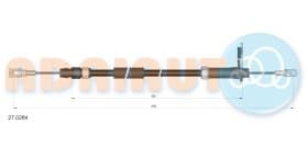 Трос ручного гальма