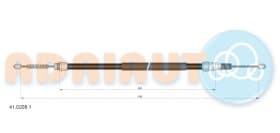 Трос ручного гальма